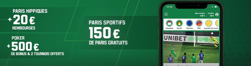 Offre de bienvenue Unibet