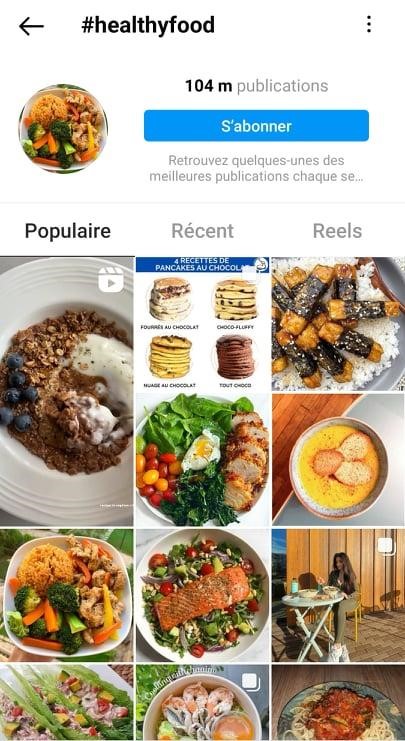 Feed instagram #HealthyFood