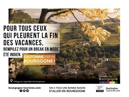 Affiche de communication Bourgogne Tourisme