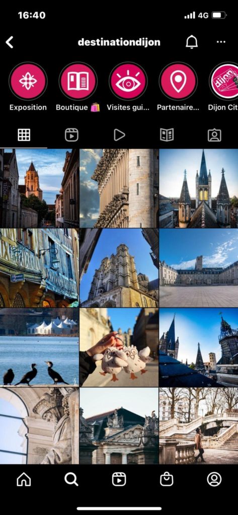 Feed instagram de destination dijon