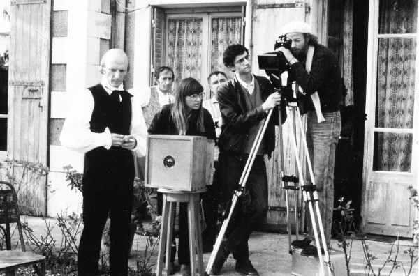 Tournage devant la maison de Niépce à Saint-Loup et reconstitution de la table mise